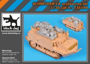 画像1: BLACK DOG[T35194]1/35 WWI シュナイダーCA 積荷セット (1)