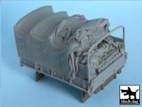 BLACK DOG[T48051]1/48 WWII米 2 1/2トン 6×6 カーゴトラック 幌(開)セット(タミヤ32548用)