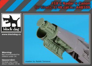 画像1: BLACK DOG[A48109]1/48 F-18C用レーダー + 機関砲  (キネティック用) (1)