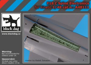 画像1: BLACK DOG[A48111]1/48 F-18C用機体上面 電子機器  (キネティック用) (1)