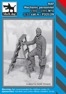 画像1: BLACK DOG[F32129]1/32 イギリス空軍 整備兵 1940〜45年 No.1 (1)