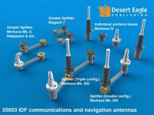 画像1: Desert Eagle[DEP35-003]1/35 イスラエル 通信/航法アンテナセット (1)