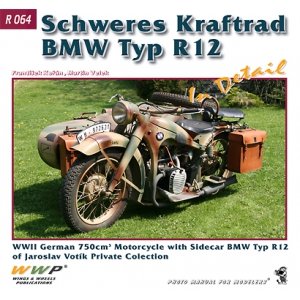 画像1: WWP [R064]　WWII独 BMW R12 軍用バイク ディティール写真集 (1)