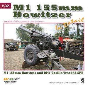 画像1: WWP [R065]WWII米 M1/M114 155mm野戦榴弾砲 ディティール写真集 (1)