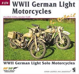 画像1: WWP [R074]WWII ドイツ軍の軽モーターバイク ディティール写真集 (1)