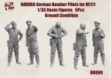 ボーダーモデル[BR009]1/35 ドイツ爆撃機 He111パイロットクルー5体セット（地上待機）