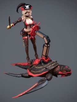 画像5: ボーダーモデル[BA003] ノンスケール 海賊 キャプテン クイーン・アン