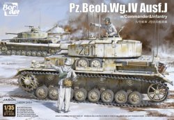 画像1: ボーダーモデル[BT006]1/35 ドイツ IV号戦車J型 Pz.Beob.wg.砲兵観測車 w/フィギュア