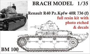 画像1: BrachModel[BM-100]1/35　ルノーR40ドイツ軍捕獲仕様 R40 736(f) (フルレジンキット) (1)