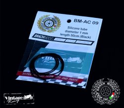 画像1: Brach Model[BM-AC 09]シリコンチューブ ブラック(外径1mm/長さ1m)