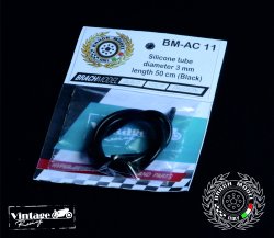 画像1: Brach Model[BM-AC 11]シリコンチューブ ブラック(外径3mm/長さ50cm)