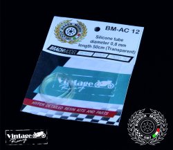 画像1: Brach Model[BM-AC 12]シリコンチューブ 透明(外径0.8mm/長さ50cm)