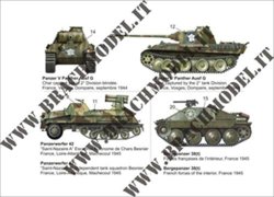 画像2: BrachModel[BM-D02]自由フランス軍運用のドイツ軍AFV デカールセット