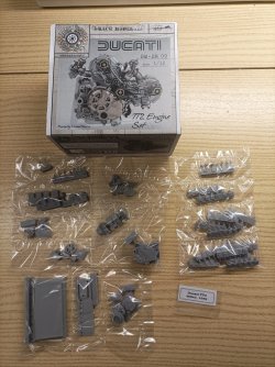 画像2: Brach Model[BM-EN09]1/12 ドゥカティ TT2 600cc 1982 エンジンセット