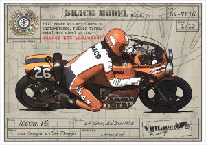 画像1: BrachModel[BM-VR16]1/12 ラヴェルダV6 1000cc (1)