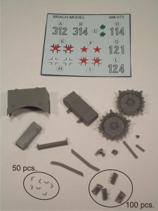 画像1: BrachModel[BM-075]M15/42 中戦車ドイツ軍鹵獲仕様コンバージョン (1)