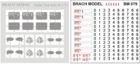 BrachModel[BM-079]イタリア軍 戦車、車両、バイク用ライセンスプレート、バッジセット(エッチング+デカール)