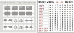 画像1: BrachModel[BM-079]イタリア軍 戦車、車両、バイク用ライセンスプレート、バッジセット(エッチング+デカール)