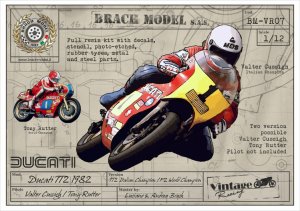 画像1: BrachModel[BM-VR07]1/12 ドゥカティTT2 1982 改訂版(300個限定) (1)