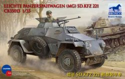 画像1: ブロンコ[CB35013] 1/35 独・Sd.kfz221軽偵察装甲車4x4機銃搭載タイプ