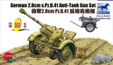 ブロンコ[Bro35034] 1/35 独・PzB41ゲルリッヒ28mm対戦車砲3タイプ選択可リンバー2種
