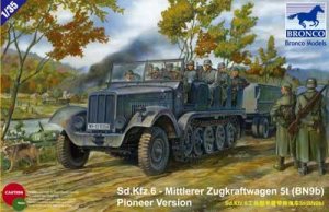 画像1: ブロンコ[Bro35041] 1/35 独・Sd.kfz.6(BN9b) 5tハーフトラック工兵タイプ (1)