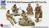 ブロンコ[Bro35098] 1/35 英・戦闘車両乗員6体ベレー帽スタイル他