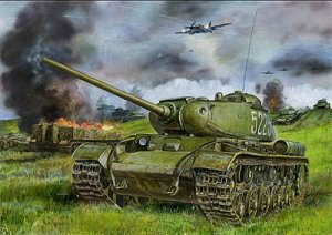 画像1: ブロンコ[Bro35110] 露・KV-85重戦車可動キャタピラ&インテリア (1)
