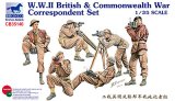 ブロンコ[Bro35140] 1/35 英従軍記者（カメラ+タイプライター）6体WW-II