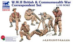 画像1: ブロンコ[Bro35140] 1/35 英従軍記者（カメラ+タイプライター）6体WW-II
