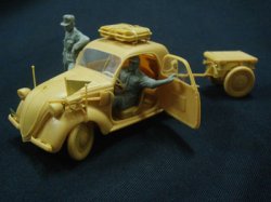 画像2: ブロンコ[Bro35156] 1/35 独FAIT500トッポリーノ乗用車+IF8型トレーラー＆兵士2体北アフリカ