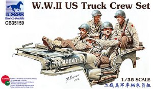 画像1: ブロンコ[CB35159]　1/35　米陸軍兵士4体-車両乗員WW-II (1)