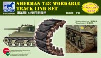ブロンコ[CBA3538] 1/35 米シャーマンT48型ラバーストッパー型可動キャタピラ