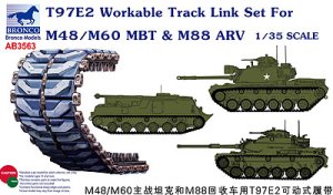 画像1: ブロンコ[AB3563] 1/35 米M48&M60戦車用T-97E2型可動キャタピラ(AB3563) (1)