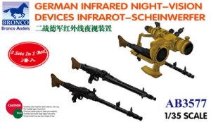 画像1: ブロンコ[CBA3577]1/35 独・赤外線暗視ユニット機銃用・MG34&MG42・2セット (1)