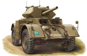 画像1: ブロンコ[CBZ48001] 1/48 英・スタックハウンドMK.III装甲車75mm砲搭載型 (1)