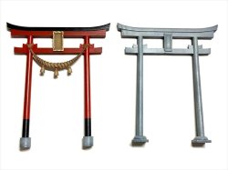 画像2: CHINO MODEL[CM-034B]1/35 鳥居 8寸