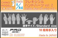 CHINO MODEL[CM-091B]1/24 フレキシブルハンドパーツ vol.2