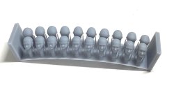 画像2: CHINO MODEL[CM-174]1/35 日本人 女性・子供ヘッドセット