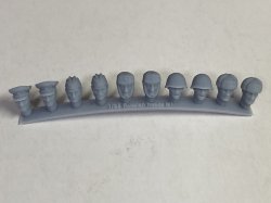 画像2: CHINO MODEL[CMRG35021]1/35 ソ連軍兵士ヘッドパーツ