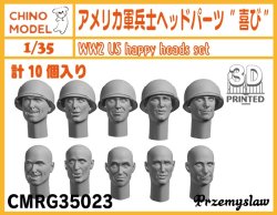 画像1: CHINO MODEL[CMRG35023]1/35 アメリカ軍兵士ヘッドパーツ "喜び"