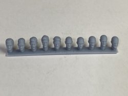 画像2: CHINO MODEL[CMRG35024]1/35 西洋人ヘッドパーツ 怒りの表情セット #1
