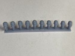 画像2: CHINO MODEL[CMRG35029]1/35 西洋人ヘッドパーツ 喜びの表情セット #1