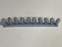 画像2: CHINO MODEL[CMRG35033]1/35 西洋人ヘッドパーツ 横を見る表情セット
