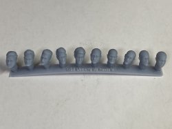 画像2: CHINO MODEL[CMRG35034]1/35 西洋人ヘッドパーツ 見上げる表情セット