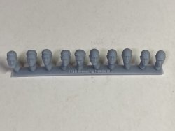 画像2: CHINO MODEL[CMRG35039]1/35 西洋人ヘッドパーツ 眠る表情セット