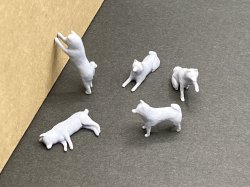 画像3: CHINO MODEL[CMW-001]1/35 柴犬セットvol.1