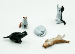 画像2: CHINO MODEL[CMW-006]1/35 猫セット