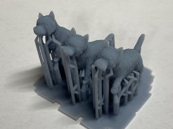 画像3: CHINO MODEL[CMW-010]1/35 ウエストハイランドホワイトテリアセット
