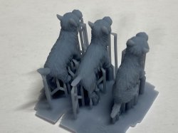 画像4: CHINO MODEL[CMW-010]1/35 ウエストハイランドホワイトテリアセット